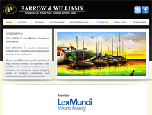 Tablet Screenshot of barrowandwilliams.com